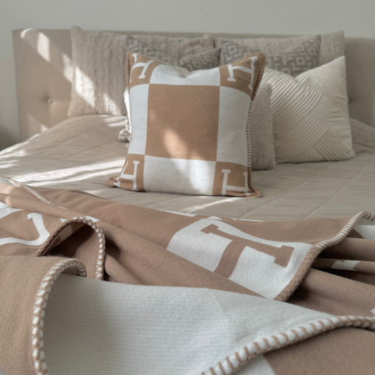 Wol-kasjmier deken - Sava | Luxe Woondeken